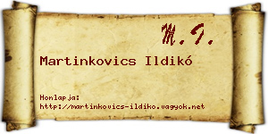 Martinkovics Ildikó névjegykártya